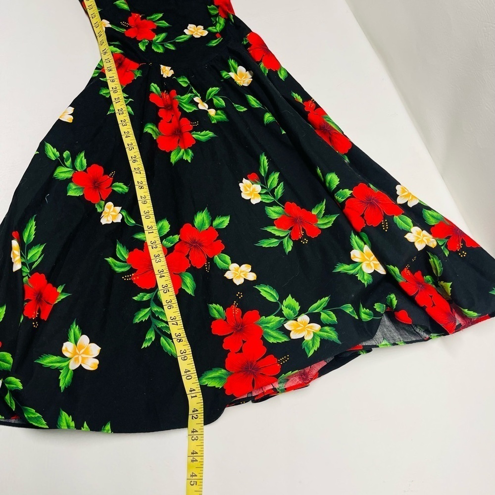 Royal Creations Vintage Hawaiian Hibiscus Pinup Dress size S - Picture 8 of 10
